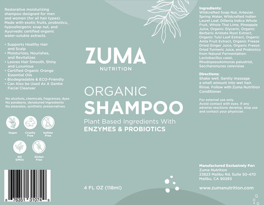 Organic and Wild-Crafted Zuma Shampoo